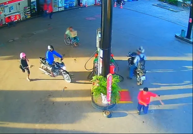 Vídeo mostra frentista sendo executado a tiros