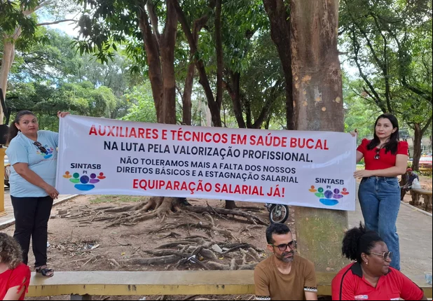 Cartaz com reivindicação